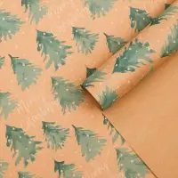 Бумага упаковочная крафтовая Merry christmas, 50&times;70 см