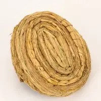 Гнездо для птиц плетёное из соломы, полузакрытое 15 х 10 х 10 см