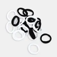 Резинки для волос, черные и белые, Кошечка Мари