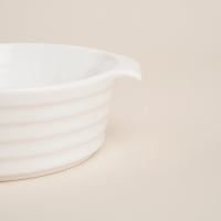 Форма для выпечки из жаропрочной керамики SL Home &laquo;Санторини&raquo;, 300 мл, 16&times;9,7&times;4,5 см, цвет белый