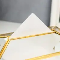 Шкатулка-салфетница &laquo;Золотые грани&raquo;, стекло, 11.8&times;10.3&times;19.2 см