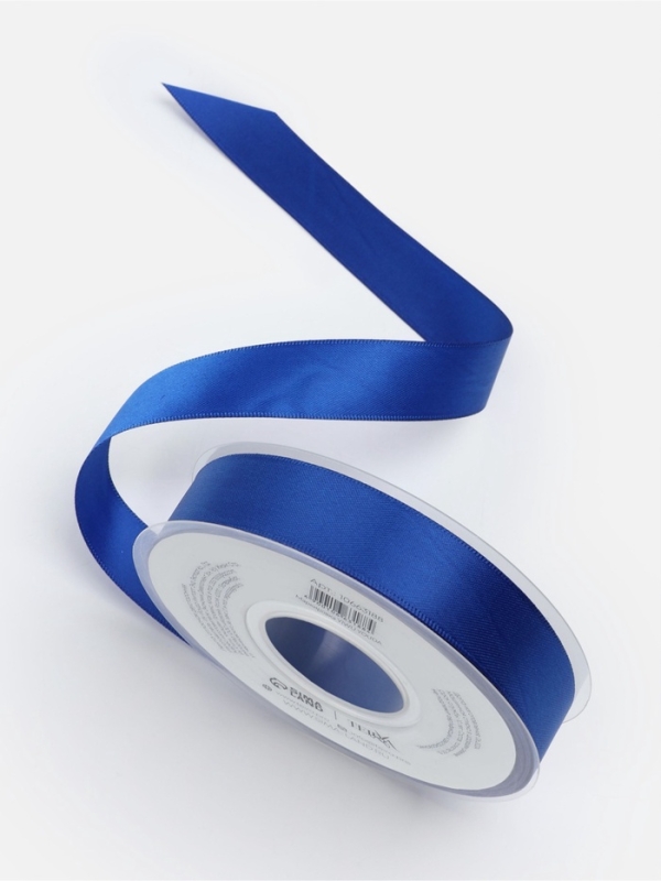 Лента атласная двухсторонняя №0329 20мм*25&plusmn;1м синий TR