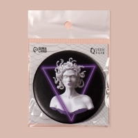 Зеркало карманное &laquo;ГОРГОНА&raquo;, d = 7,5 см, рисунок МИКС