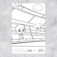 Поздравительная открытка с раскраской &laquo;Нашему герою&raquo;, 12&times;18 см