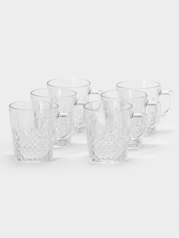 Набор стеклянных кружек Lord-Carelong, 220 мл, 6 шт.
