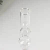 Стеклянный подсвечник на 1 свечу &laquo;Марна&raquo;, прозрачный, 26.5&times;9&times;9 см