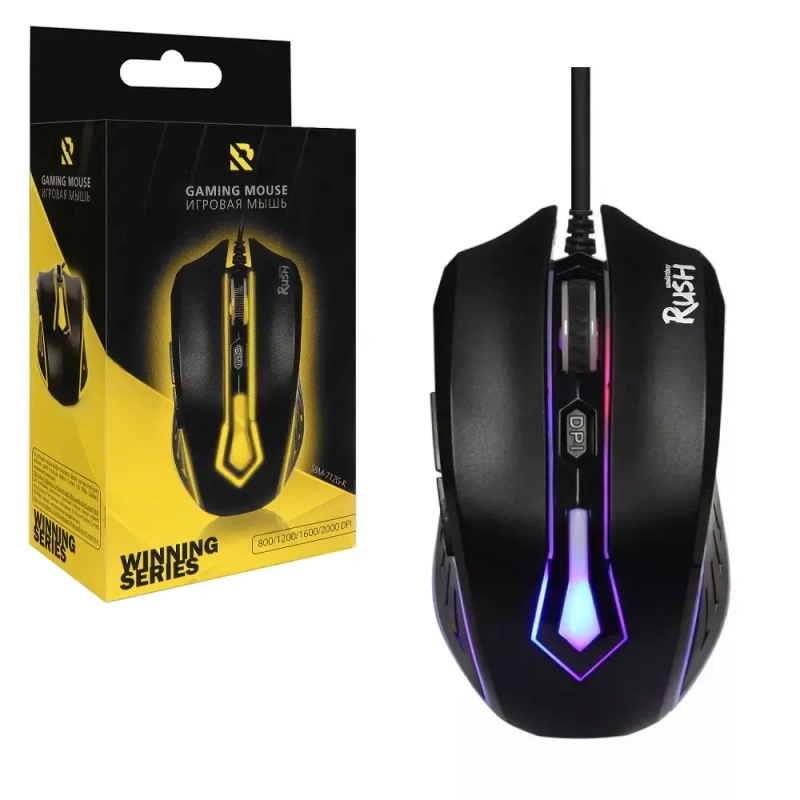 Мышь игровая проводная Smartbuy RUSH 712 черная