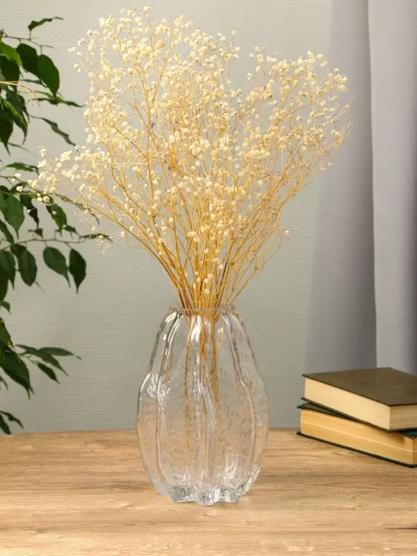 Ваза стекло настольная "Кэли" 21х12х6 см, прозрачный