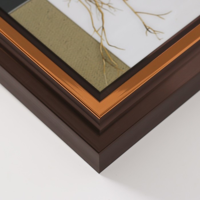 Фоторамка пластик 13х18 см "Стефания" темное дерево 4,4х17,8х23 см