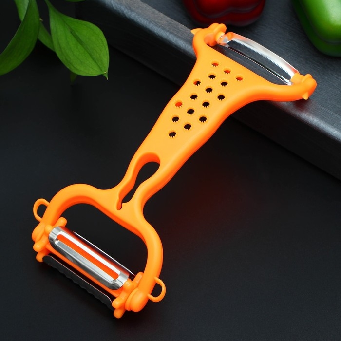 Овощечистка универсальная 6 в 1 Доляна, 20&times;10 см, цвет МИКС