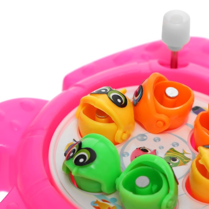 Рыбалка заводная &laquo;Черепашка&raquo;, 6 рыбок, 1 удочка, МИКС