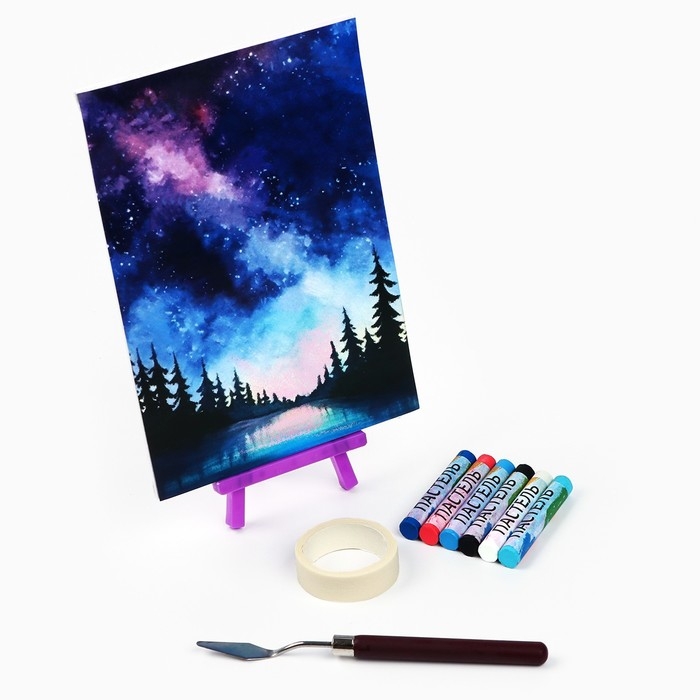 Рисование пастелью с мольбертом &laquo;Ночное небо&raquo;, набор для творчества