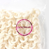 Мочалка-лента для тела натуральная Доляна, 58&times;11 см