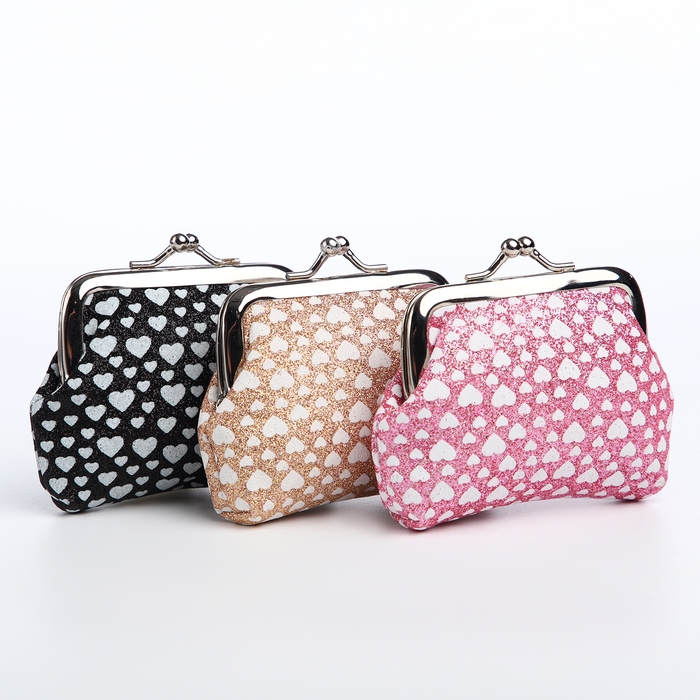 Кошелёк женский на фермуаре, цвет МИКС