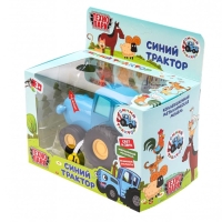 Машинка металлическая &laquo;Синий трактор&raquo;, свет, звук, 11 см, инерция