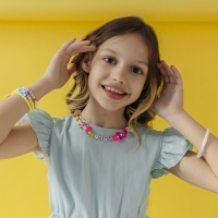 Бусы детские &laquo;Выбражулька&raquo; игрушки, цветные, 38 см с удлинителем