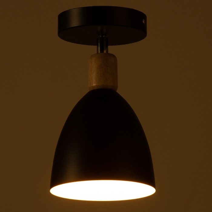 Спот "Дан" Е27 40Вт черный 14х14х24 см