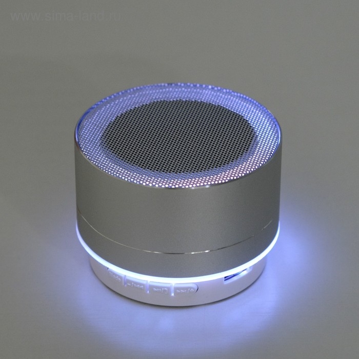 Портативная колонка LuazON LAB-05, 3 Вт, 520 мАч, Bluetooth, USB, microSD, microUSB, МИКС