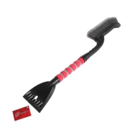 Щетка сметка TORSO, 66 см, со скребком, МИКС