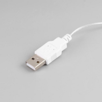 Гирлянда &laquo;Занавес&raquo; 2.8 &times; 3 м роса на крючках, IP20, серебристая нить, 300 LED, свечение белое, мерцание, USB