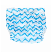 Многоразовый подгузник &laquo;Зигзаги&raquo;, 3-15 кг, цвет голубой, Крошка Я