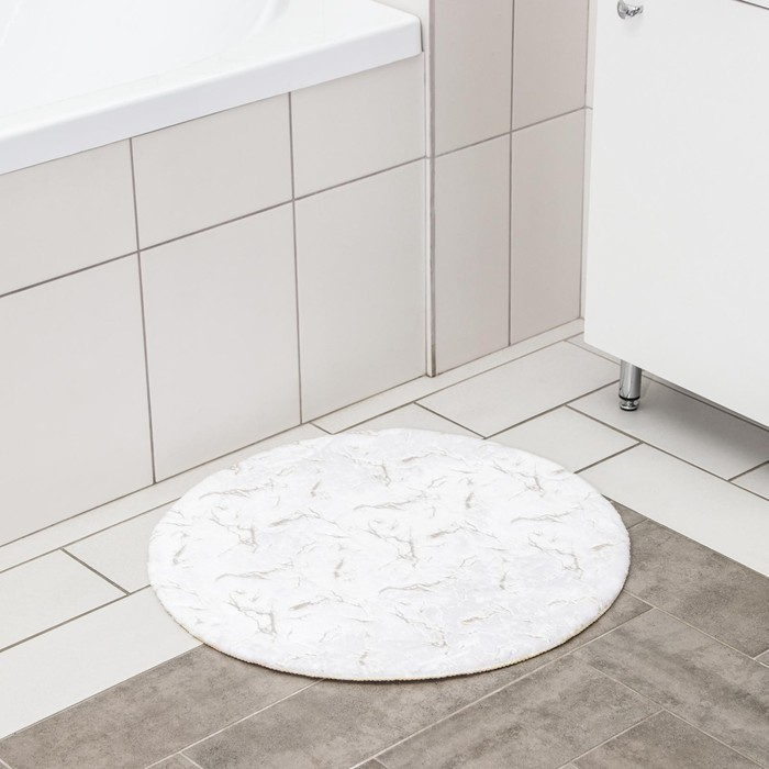 Коврик для дома Доляна &laquo;Золото&raquo;, 60&times;60 см, цвет бежевый