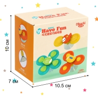 Набор спиннеров для ванной на присосках &laquo;Транспорт&raquo;, 3 шт. в наборе