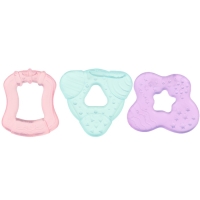 Набор прорезывателей охлаждающих с водой &laquo;Зубки&raquo;, 3 шт, цвет МИКС, Крошка Я