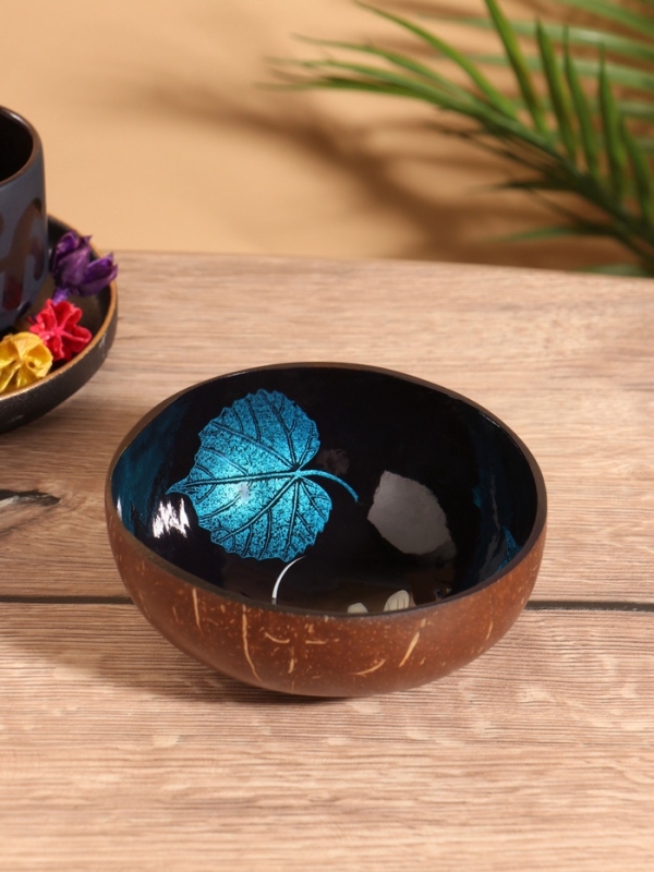 Чаша "Стрекоза" 14х14х6 см, кокос