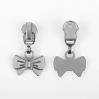 Бегунок для молнии &laquo;Спираль&raquo;, №5, &laquo;Бант&raquo;, 10 шт., цвет никель