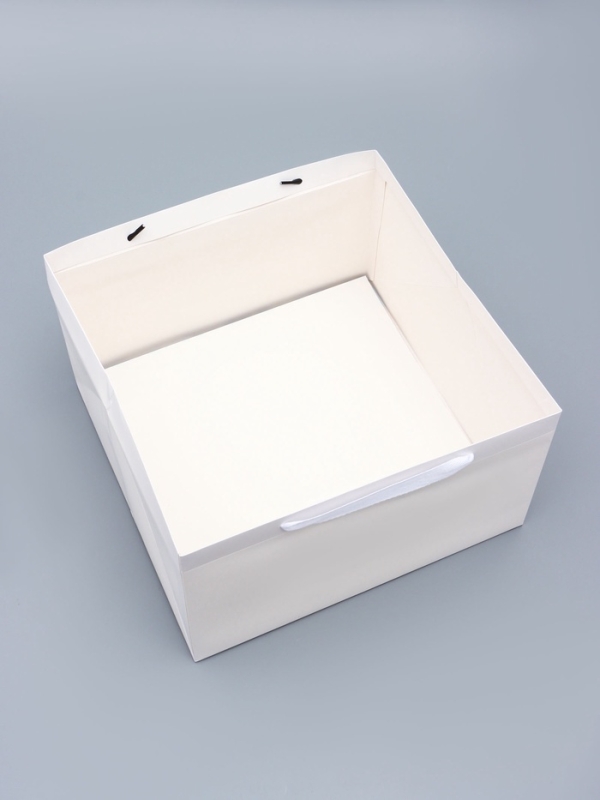 Пакет для торта, с широким дном 30 х 30 х 17,5 см, белый