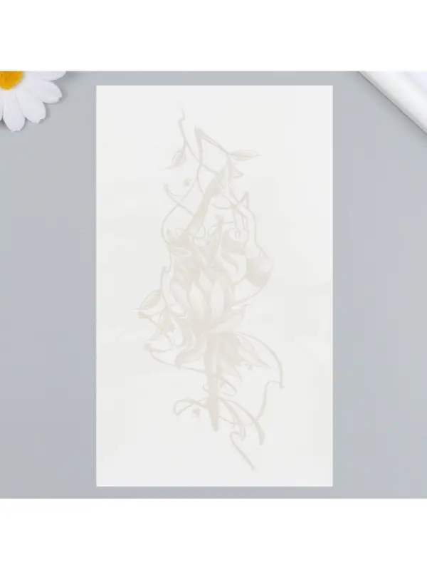 Переводная тату на тело синяя &laquo;Балерина&raquo;, 18&times;11 см