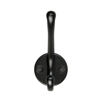 Крючок мебельный CAPPIO LINE, двухрожковый, черный