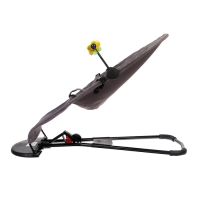 Шезлонг детский, кресло - качалка с игрушками для новорождённых &laquo;Крошка Я&raquo;, цвет серый