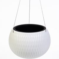 Кашпо "Жемчужина" 4л подвесное, белый