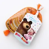 Шоколадные медали &laquo;Золотая авоська: Маша и Медведь&raquo;, 6 г