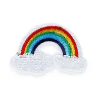 Термоаппликация &laquo;Радуга&raquo;, 5.7&times;3.4 см, разноцветная