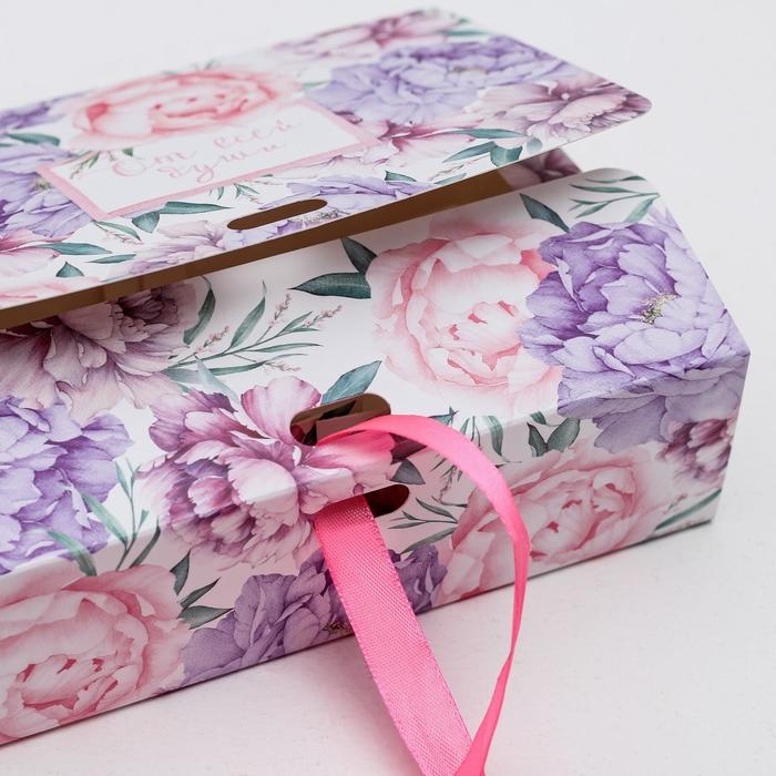 Коробка подарочная, упаковка, &laquo;От всей души&raquo;, 16.5 х 12 х 5 см, БЕЗ ЛЕНТЫ