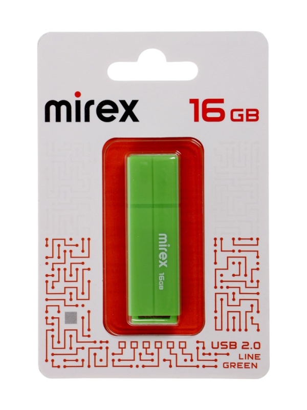 USB Flash Drive MIREX LINE GREEN 16GB