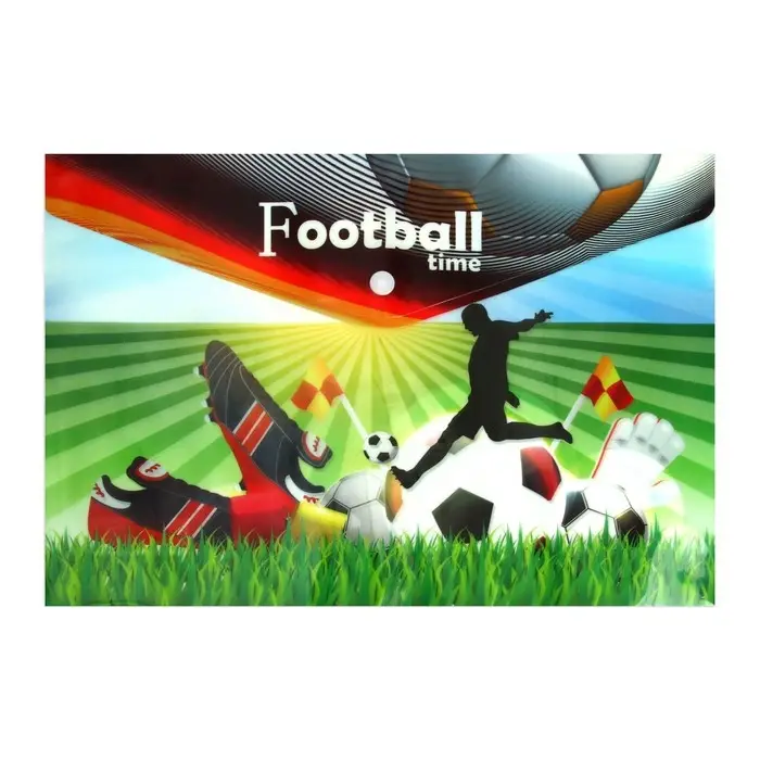 Папка-конверт на кнопке, А4, 160 мкм, МИКС