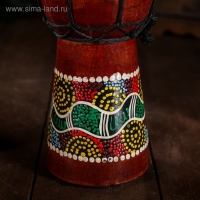 Сувенирный музыкальный инструмент "Барабан Джембе Цветочный узор" 11x11x20 см МИКС