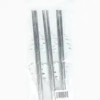 Трубочки для коктейля серебряная елочка (набор 6 шт.)