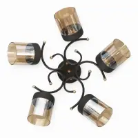 Люстра "Элла" 5хЕ27 40Вт черный 70х70х27 см