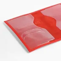 Обложка для паспорта 9,5*0,5*13,5, загран, флотер красный (17)