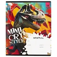 Тетрадь 12 листов в линейку, ErichKrause Dino Art, МИКС