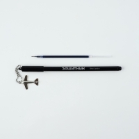 Ручка пластик с подвеской самолёт "23 февраля честь и отвага"