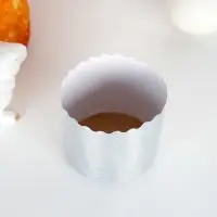 Форма бумажная для кулича &laquo;Серебряная&raquo;, 70&times;60 мм