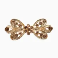 Зажим для кардигана "Ажур", тюльпан. цвет золотой  в золоте