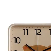 Часы настенные "Медвежонок", детские, плавный ход,  19х19см, бежевые