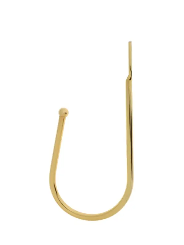 Крючок для штор ТУНДРА KS011, однорожковый, цвет золото, 2 шт